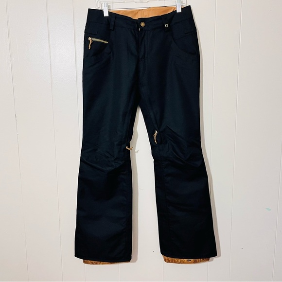 686 Snowboard Snow Pants Womens  InfiDry 10k  Crystal Shell Black Size S - Picture 1 of 11
